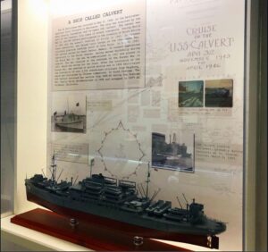 USS Calvert exhibit at the Calvert Marine Museum | USS Calvert (APA-32)